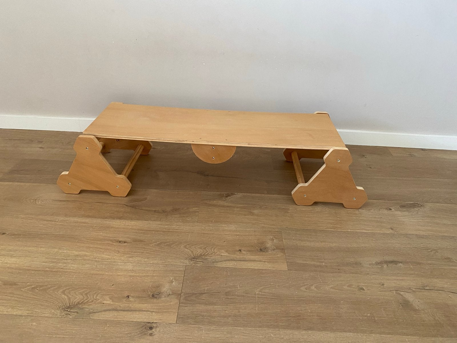 Houten speelset: bankje, glijbaan en wip, Kinderen en Baby's, Speelgoed | Houten speelgoed, Ophalen, Gebruikt