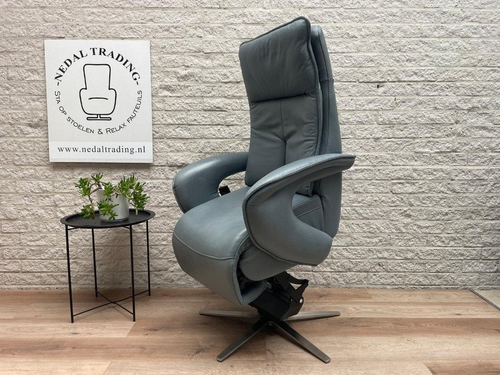 Sta op stoel Hukla relax fauteuil verstelbare stoel ACCU, N, N, Leer, Ophalen of Verzenden