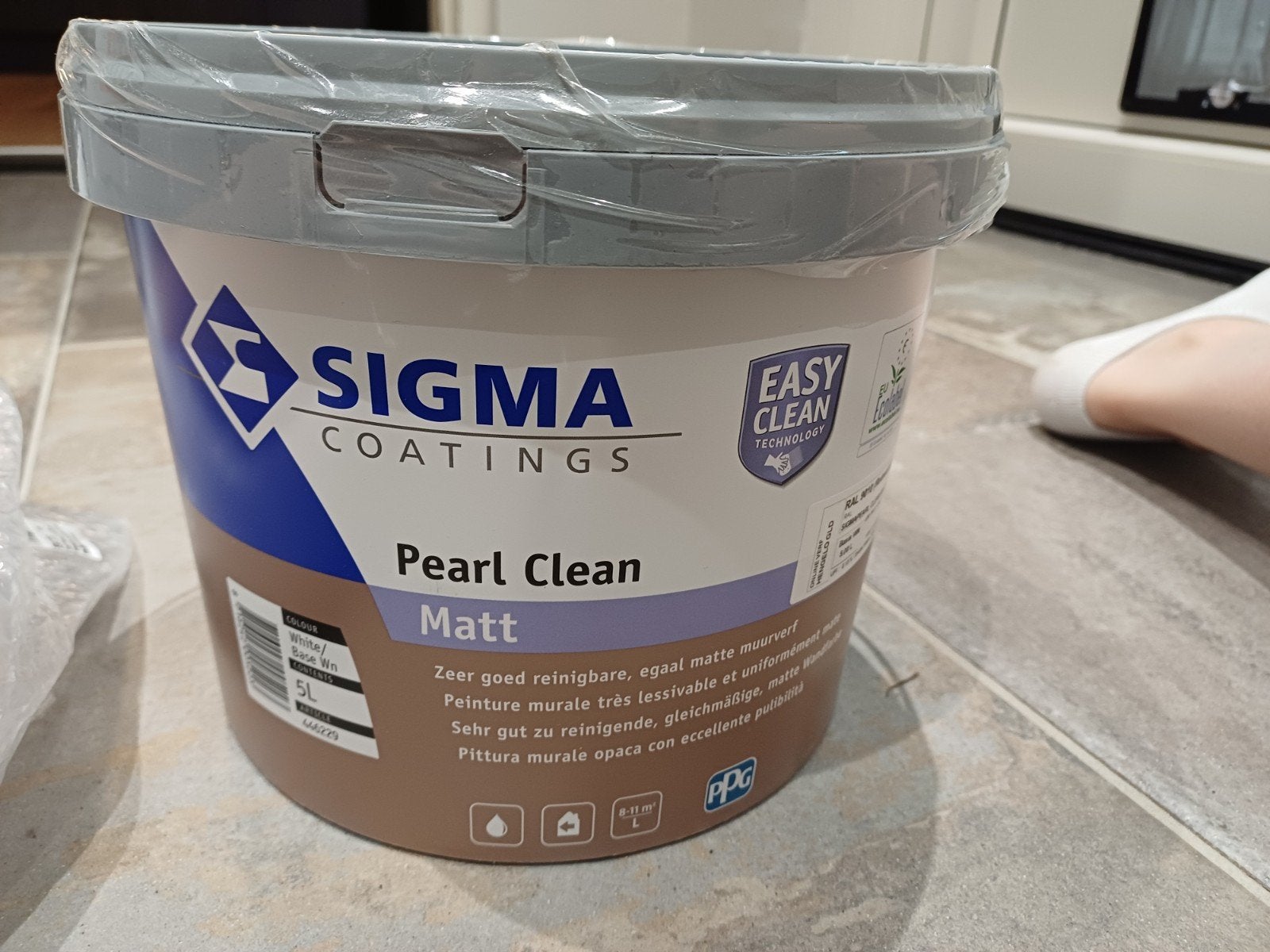 Nieuw sigma Pearl mat muur en plafond verf Ral 9010, Ophalen, Nieuw, Wit