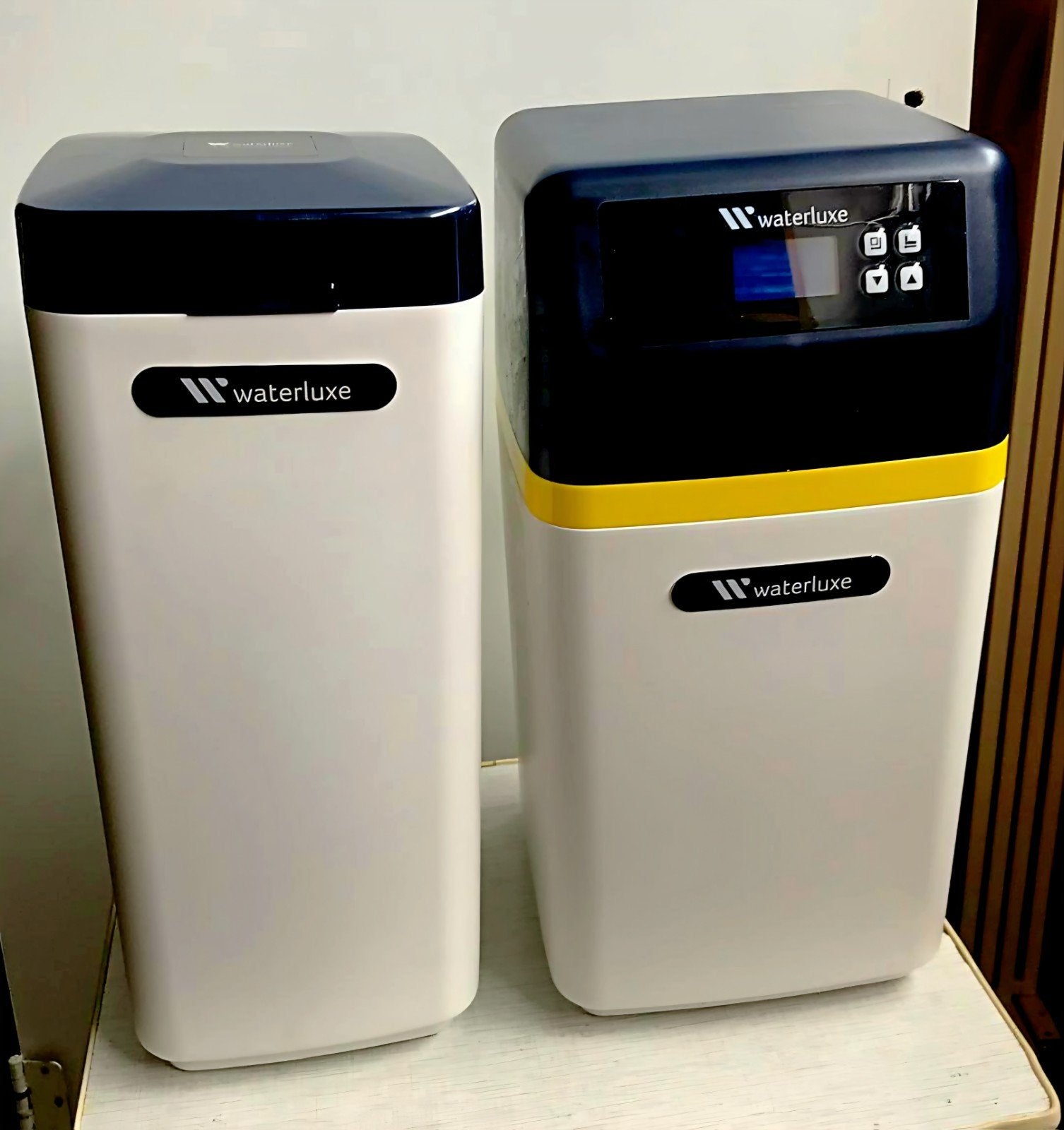 WaterLuxe Waterontharder Duo 12 met Zout -Zo Goed Als Nieuw, Witgoed en Apparatuur, Waterontharders, Ophalen, Zo goed als nieuw