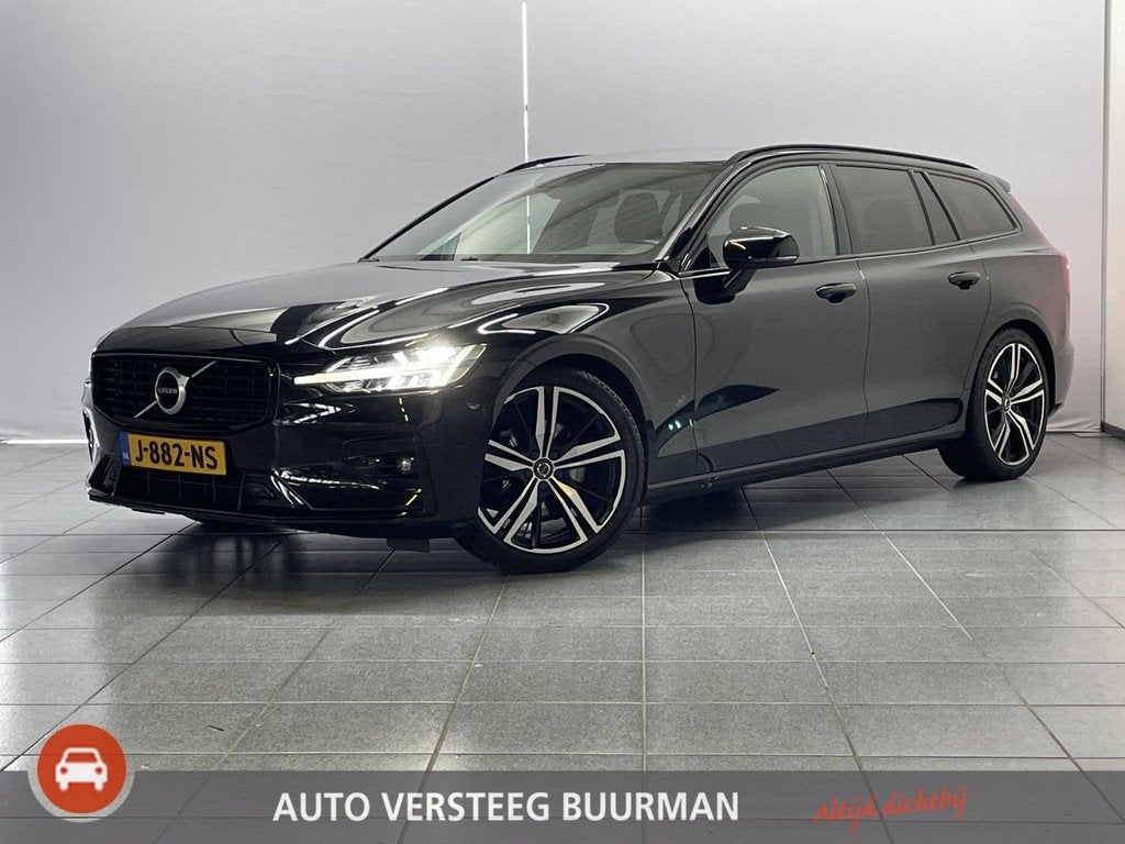 Volvo V60 2.0 B3 R-Design Automaat Origineel Nederlands, Ele, Auto's, Volvo, Euro 6, 4 cilinders, 1969 cc, Leder en Stof