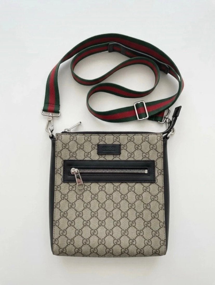 Gucci Messenger Bag / Schoudertas GG Supreme (Unisex), Ophalen of Verzenden, Zo goed als nieuw, Beige, Overige merken