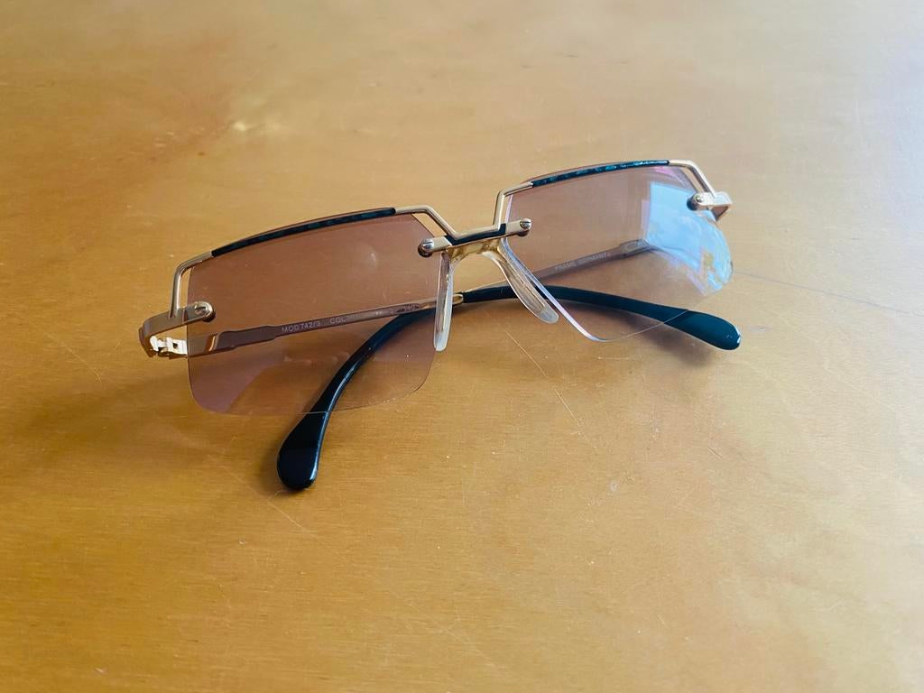 Vintage Cazal 742/3 COL 391 zonnebril bril, Sieraden, Tassen en Uiterlijk, Zonnebrillen en Brillen | Dames, Overige merken, Bruin