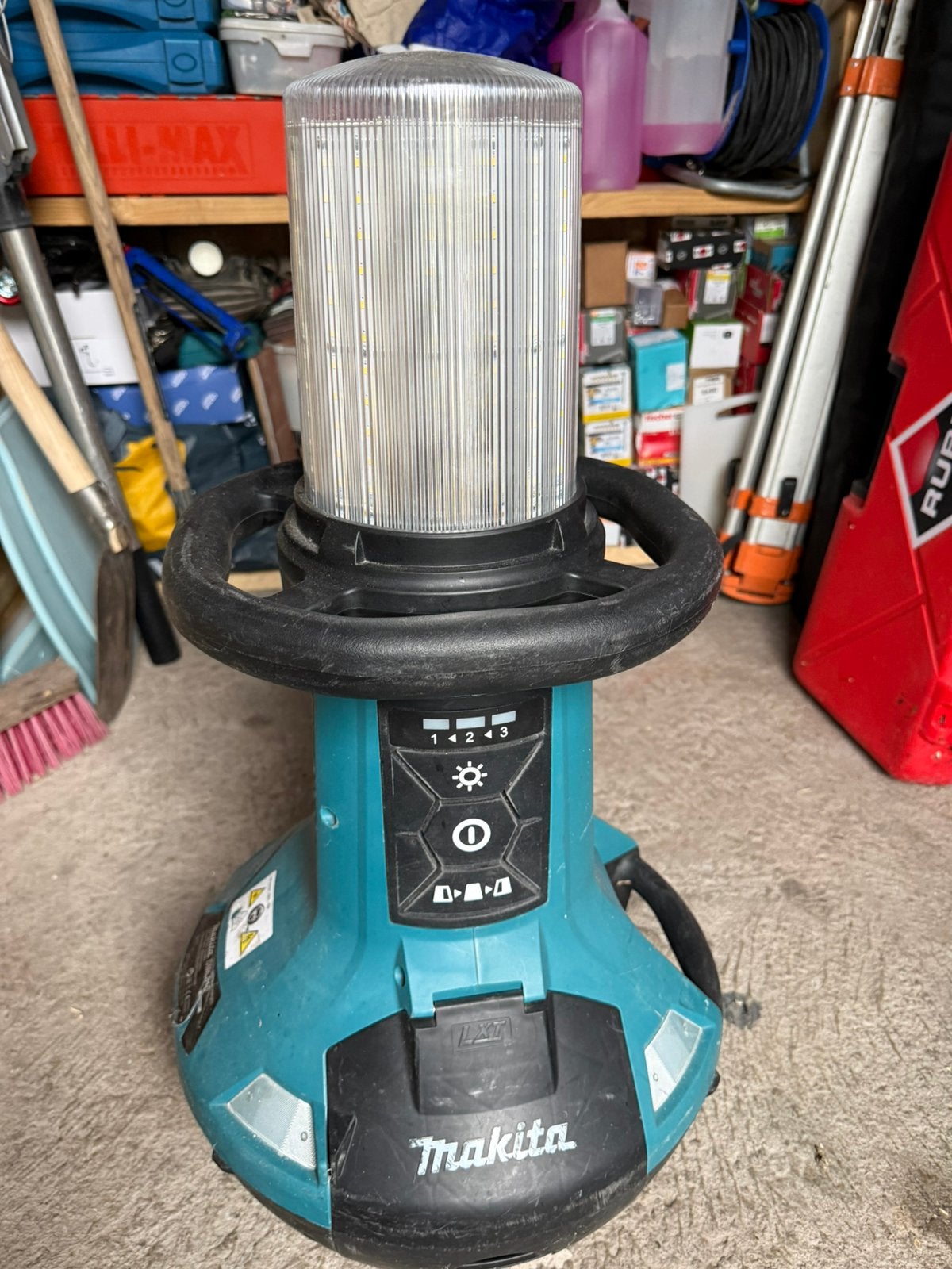 Makita bouwlamp 2x 18v, Ophalen of Verzenden, Zo goed als nieuw, Minder dan 50 watt, Lamp