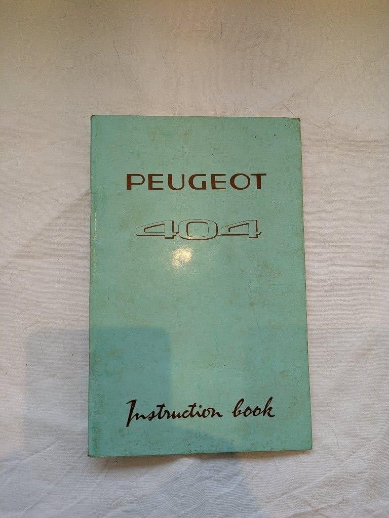 Peugeot 404 Instructie boekje, Ophalen of Verzenden