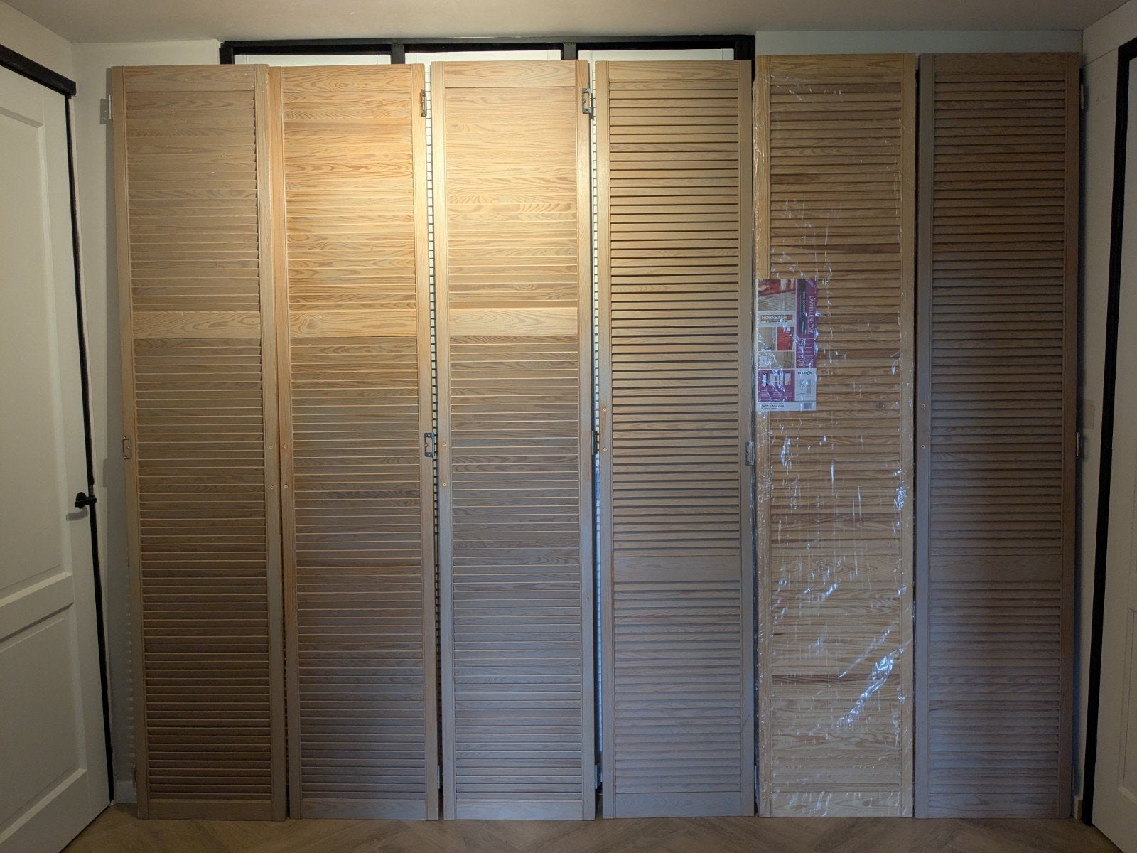 Lamellendeuren HORNBACH - 2422 x 494 mm, Ophalen, Gebruikt, Minder dan 80 cm, 215 cm of meer
