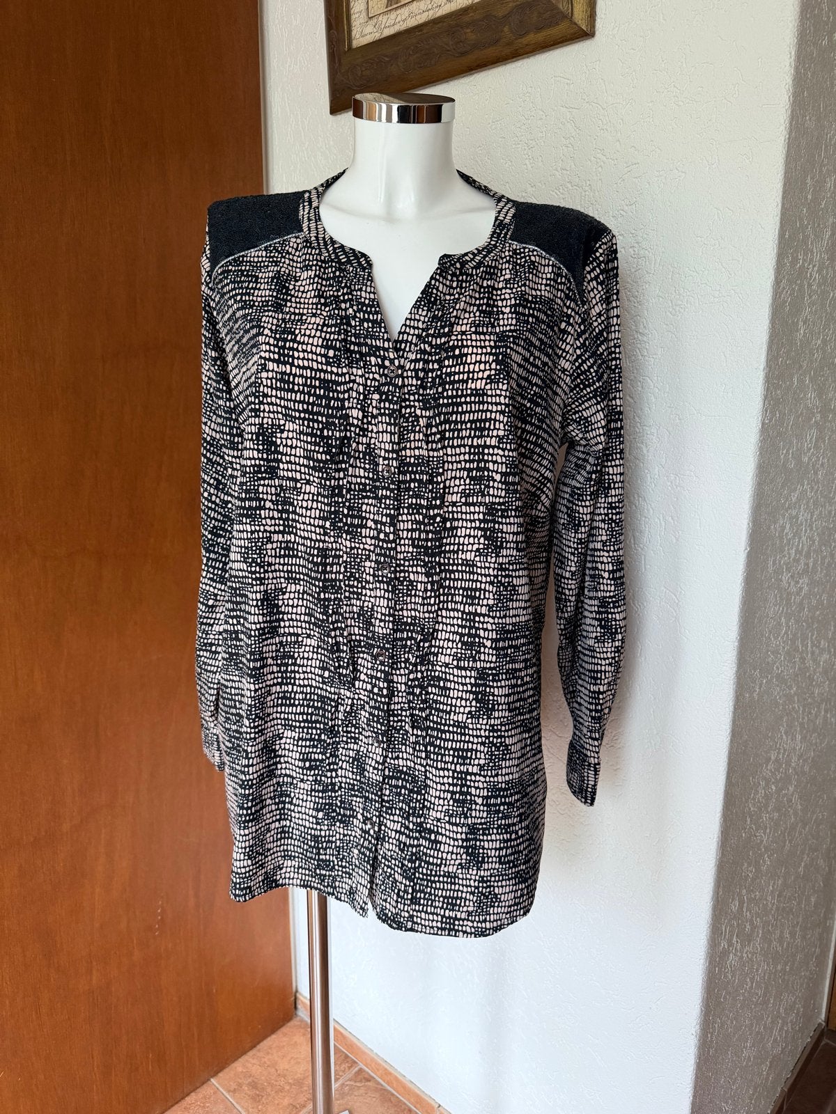Grandiose Charles Vögele Tuniek Blouse Maat 48, Ophalen of Verzenden, Zo goed als nieuw, Maat 46/48 (XL) of groter, Zwart