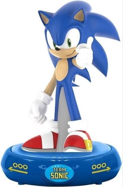 Sonic 3D Led Nachtlampje - Sonic the Hedgehog Lamp, Nieuw, Ophalen of Verzenden, Meerkleurig, Draadloos
