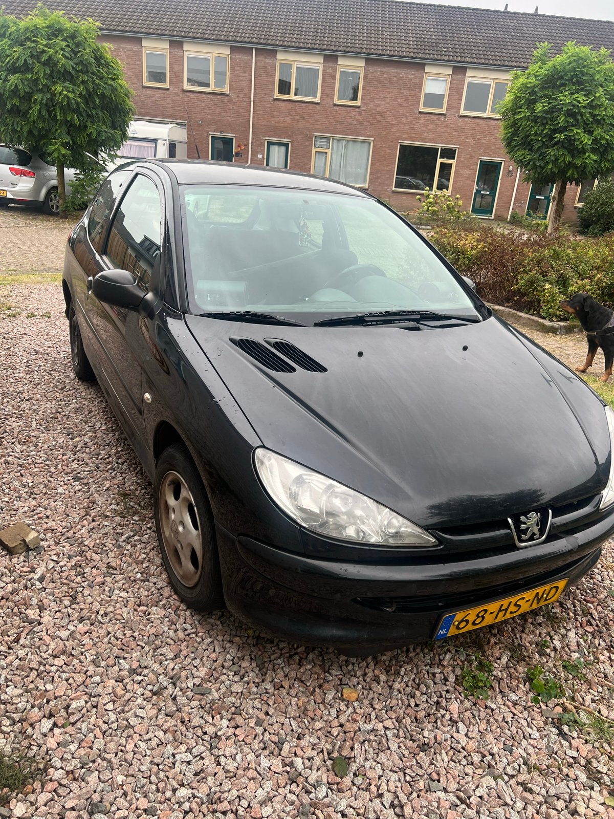 Peugeot 206 1.4 X-line 3D 2001 Zwart, Auto's, Voorwielaandrijving, 31 €/maand, 4 cilinders, Zwart
