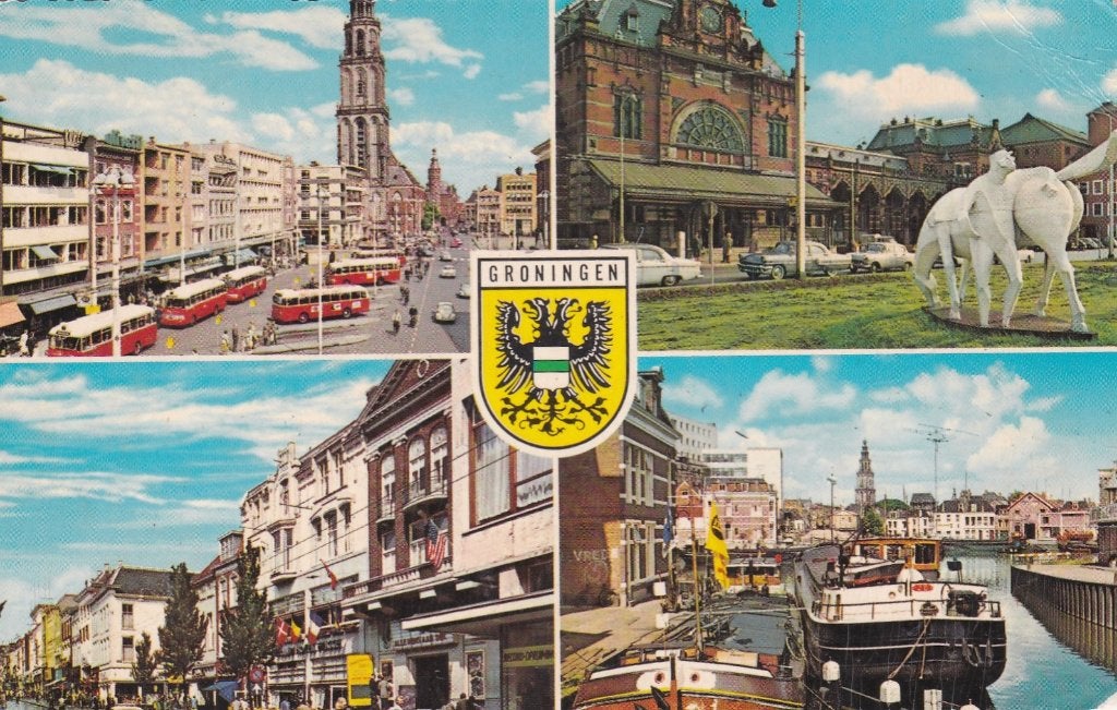 18906 groningen gelopen Haren Aduard, Verzenden, 1960 tot 1980, Gelopen, Groningen