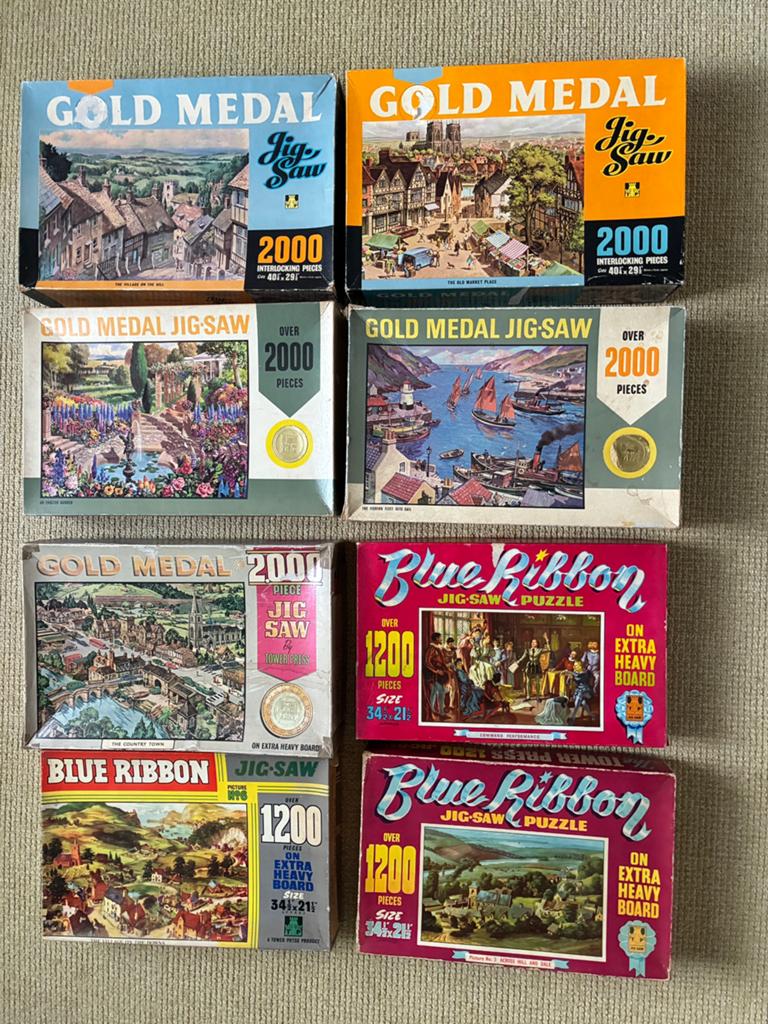 Veel TOWER PRESS puzzels oude engelse puzzel, Ophalen of Verzenden, 500 t/m 1500 stukjes, Gebruikt, Legpuzzel