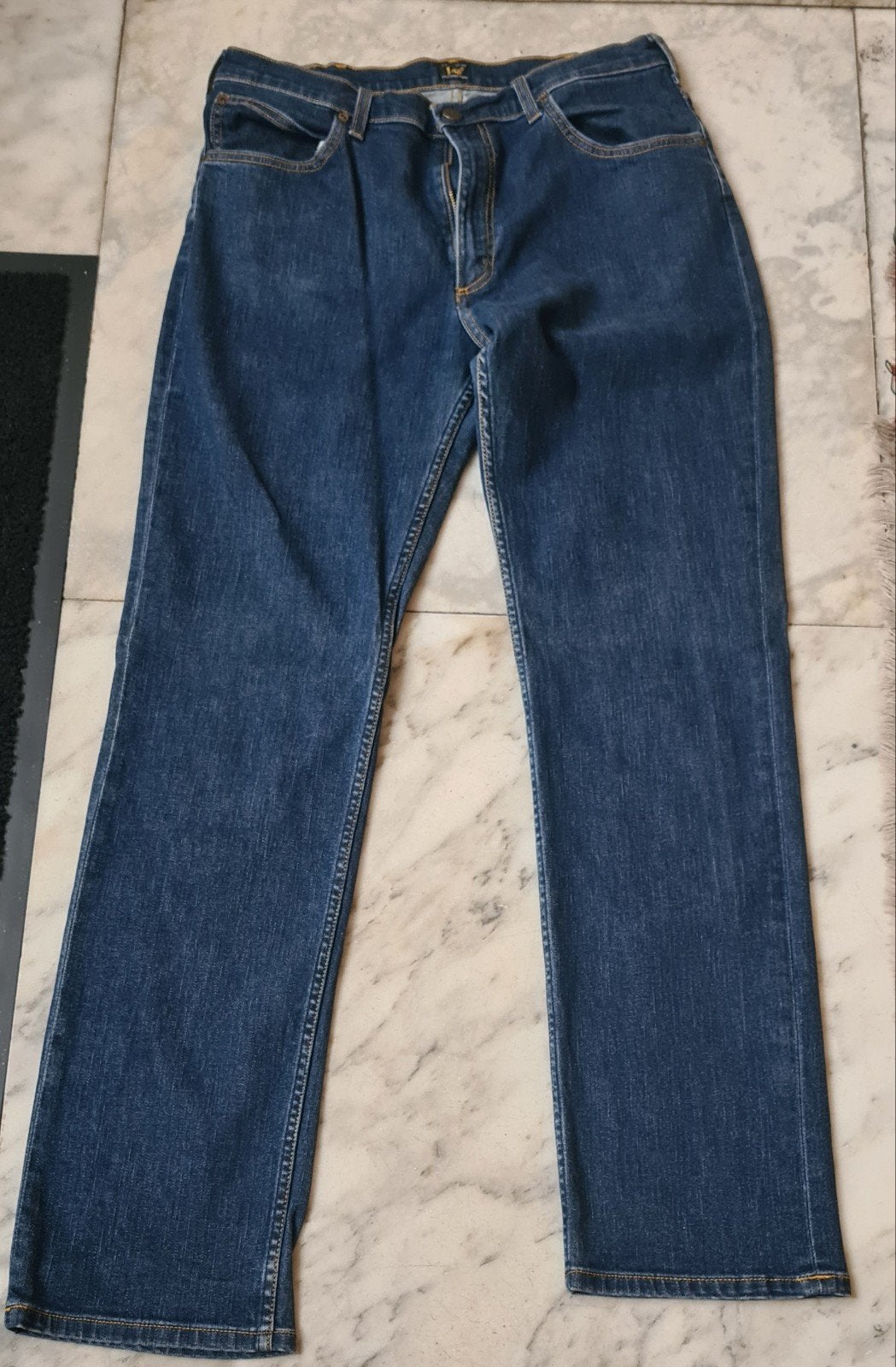 Brühl heren jeans - gedragen, Brühl, Blauw, Overige jeansmaten, Ophalen of Verzenden