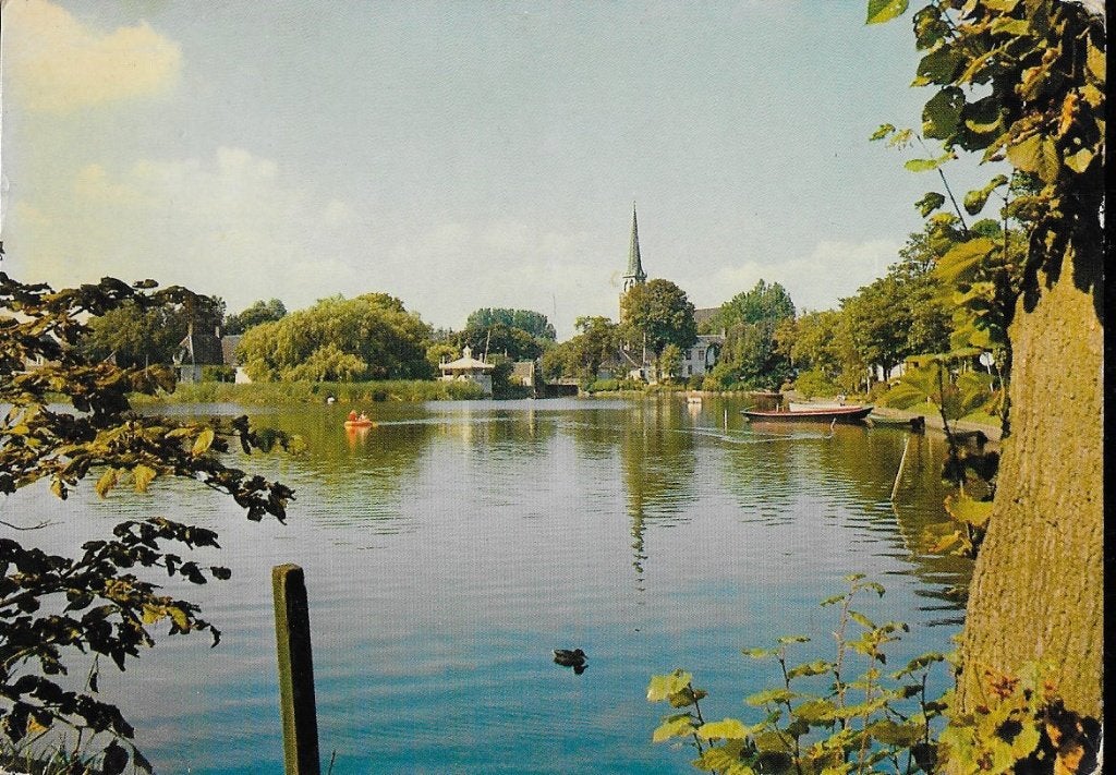Broek in waterland havenrak gelopen ansichtkaart ( a561), Ophalen of Verzenden, 1980 tot heden, Gelopen, Noord-Holland
