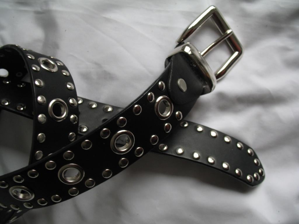 Ceintuur +Zilverklr Studs +Ringen *Country /Western *Vintage, Zwart, Ophalen of Verzenden, Zo goed als nieuw, Westernlook