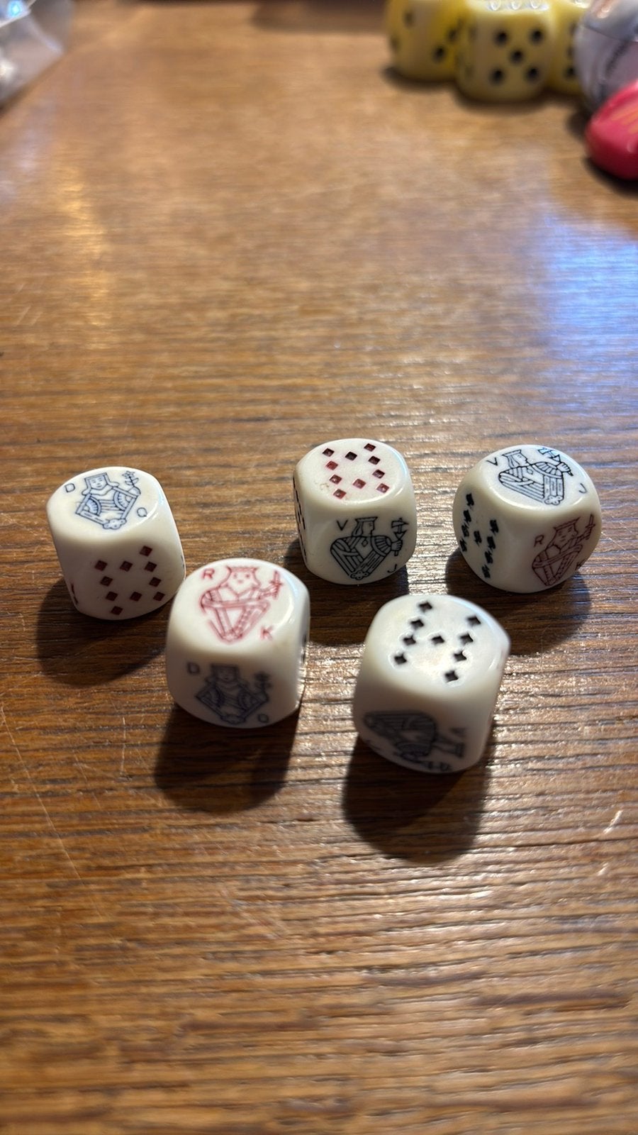Poker dobbelstenen, Ophalen of Verzenden, Zo goed als nieuw