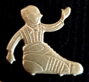 Quick voetbalschoen speld- zilverkleur, Verzenden, Nieuw, Transport, Speldje of Pin