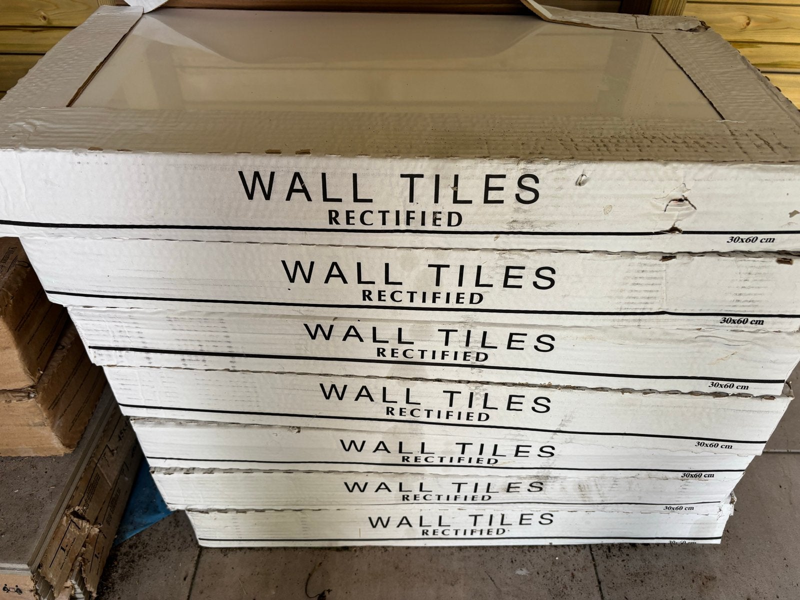 Te koop - Nieuwe Witte Wandtegels - afm. 60x30cm - 8 pakken, Ophalen, 40 tot 60 cm, Nieuw, 10 m² of meer