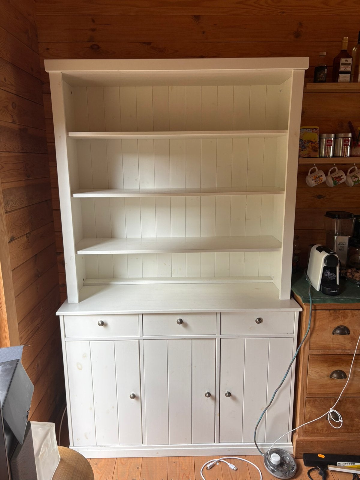 Witte Buffetkast, Ophalen, Zo goed als nieuw, 25 tot 50 cm, 200 cm of meer