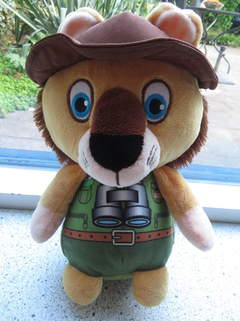 Leeuw of beer merk Koppen safari knuffel met verrekijker, Beer, Ophalen of Verzenden, Zo goed als nieuw, Wasbaar