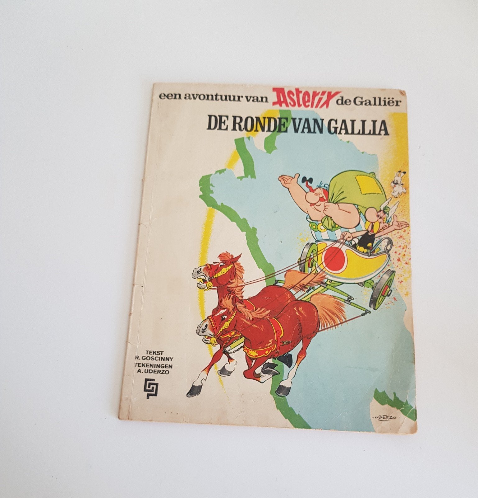Asterix de Galliër: De Ronde van Gallia - Eerste druk (1968), Eén stripboek, Verzenden, Gelezen, René Goscinny en Albert Uderzo