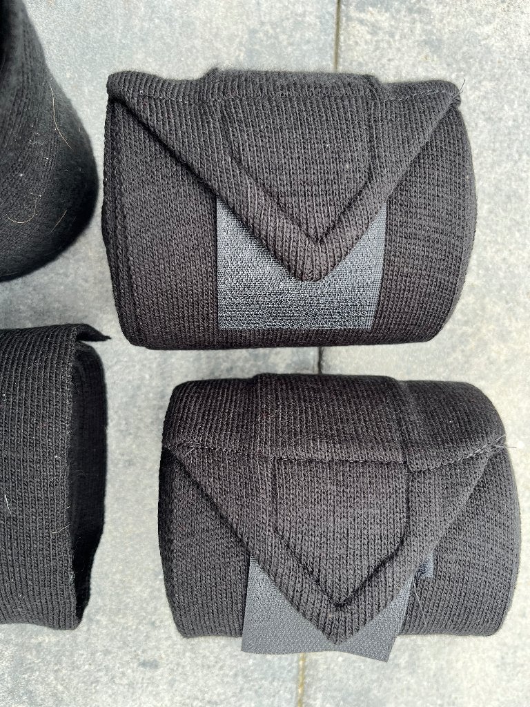 Bandages Pagony stal/reis zwart, 4 stuks., Dieren en Toebehoren, Ophalen of Verzenden, Zo goed als nieuw, Overige disciplines