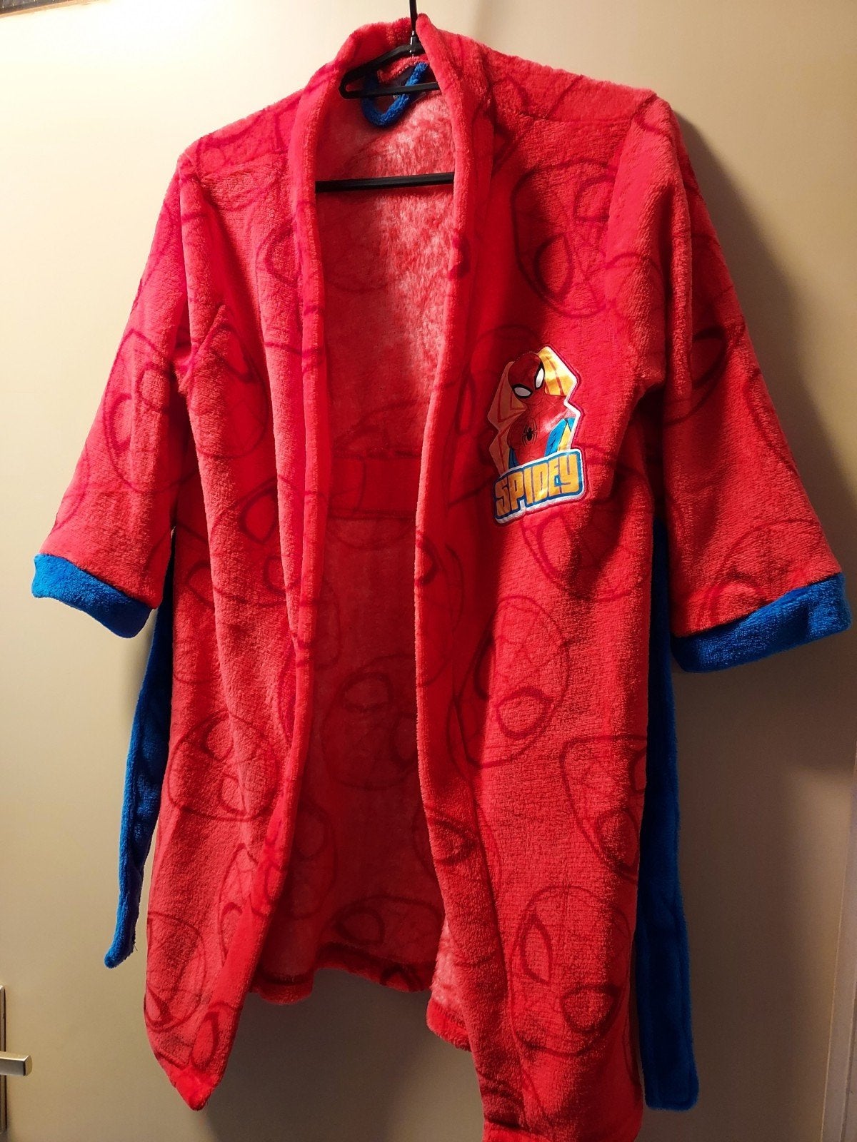 Spiderman badjas maat 122/128, Nacht- of Onderkleding, Gebruikt, Ophalen of Verzenden, Spiderman