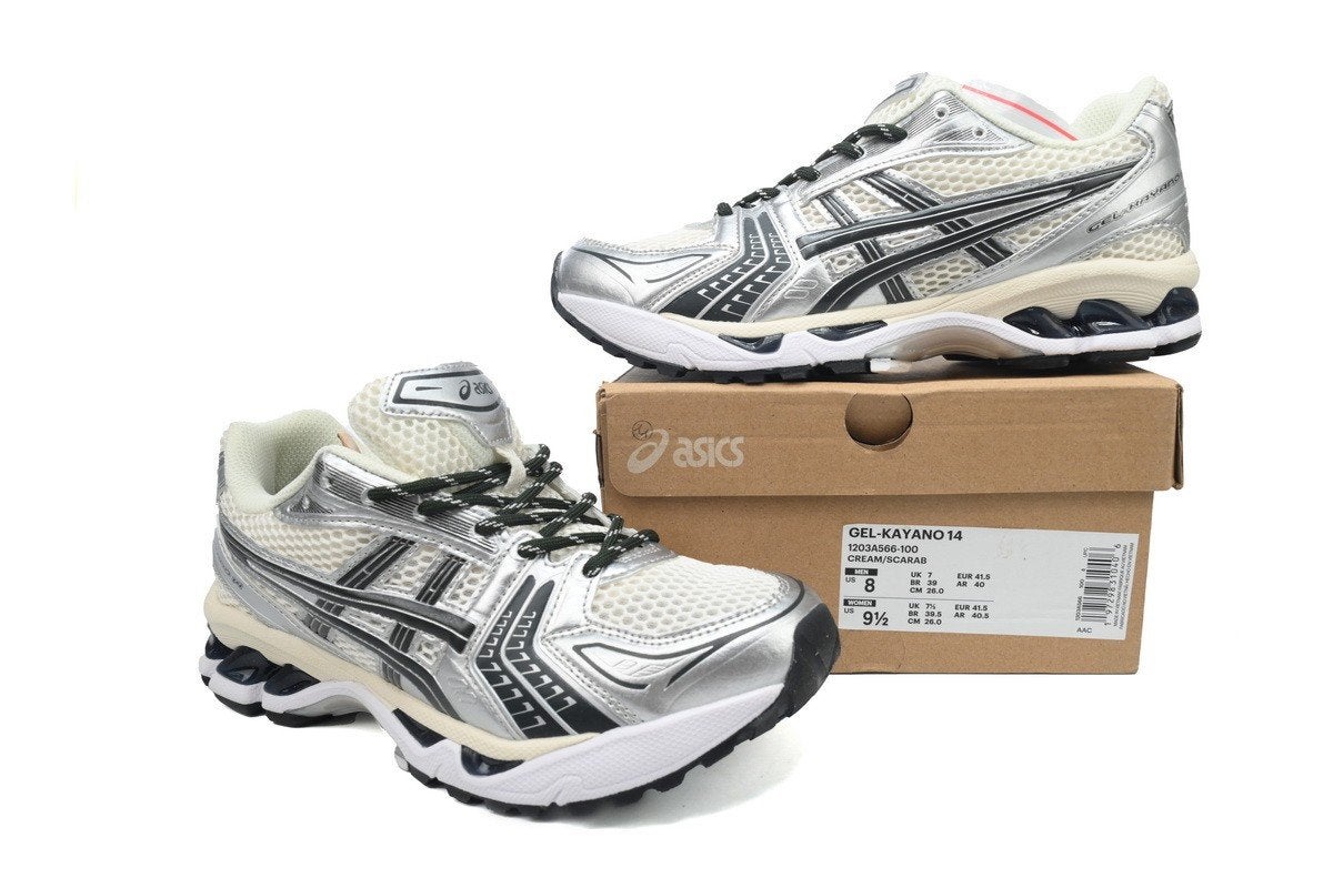 ASICS Gel-Kayano 14 Kith Cream/Scarab Sneakers, Overige kleuren, Verzenden, Nieuw, Sneakers of Gympen