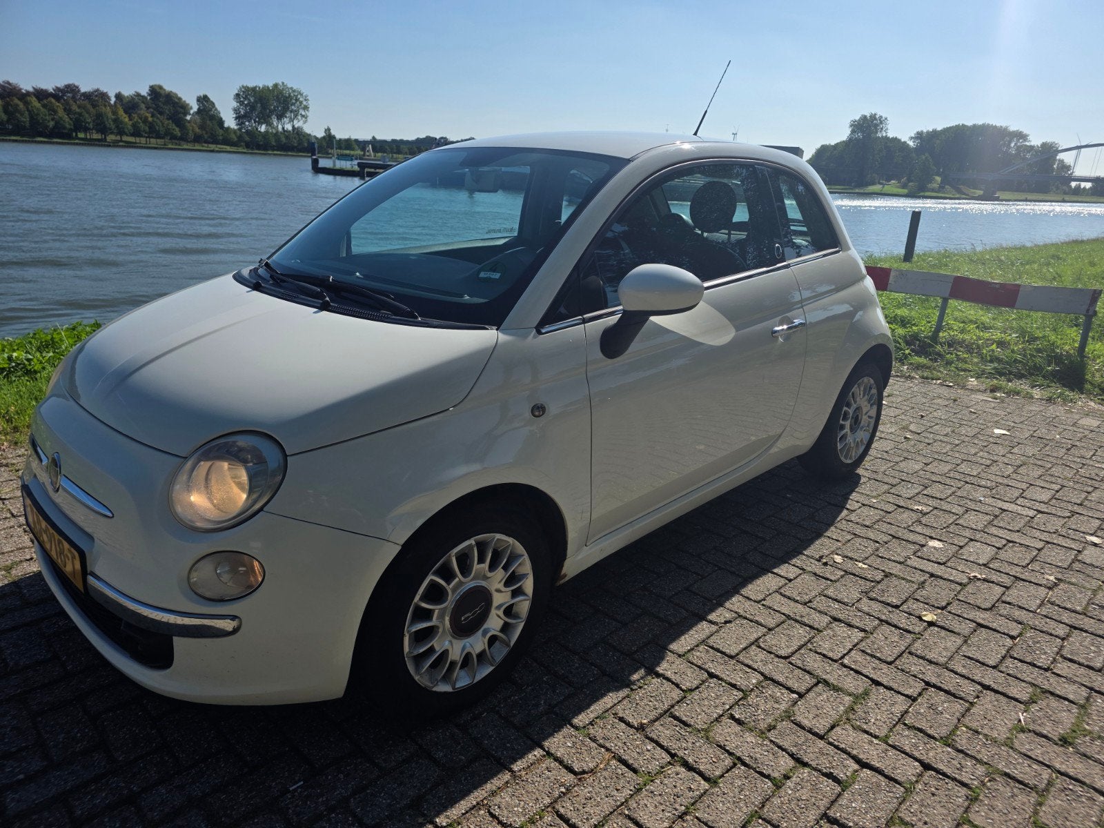 Fiat 500 1.2 C 2009 Wit, 4 cilinders, 840 kg, Wit, Bedrijf