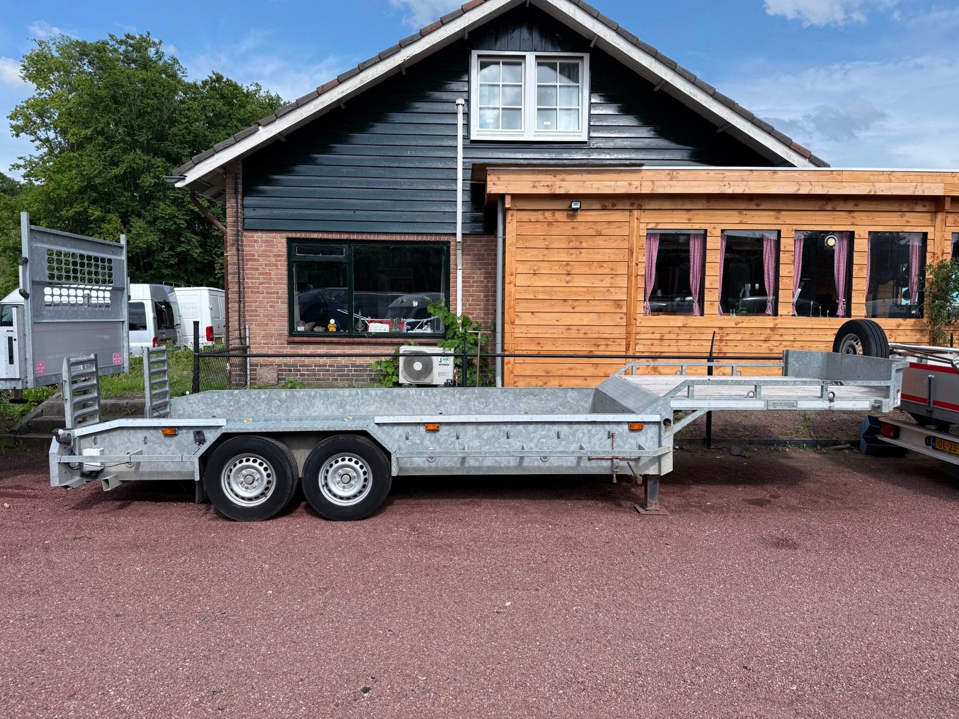 Veldhuizen Be Oplegger Kuip Dieplader 7 Ton 7.60m Lang, Auto's, Overige brandstoffen, Origineel Nederlands, Bedrijf, Aanhangers en Opleggers