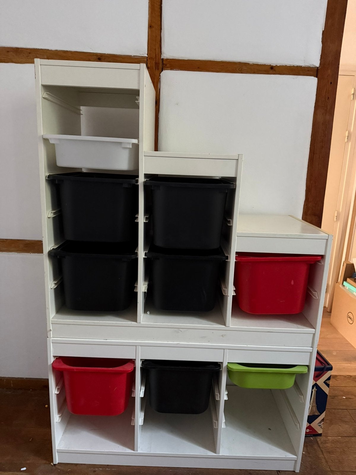 Ikea Trofast basiselement en trapkast, Gebruikt, Ophalen of Verzenden, Minder dan 150 cm, Minder dan 100 cm
