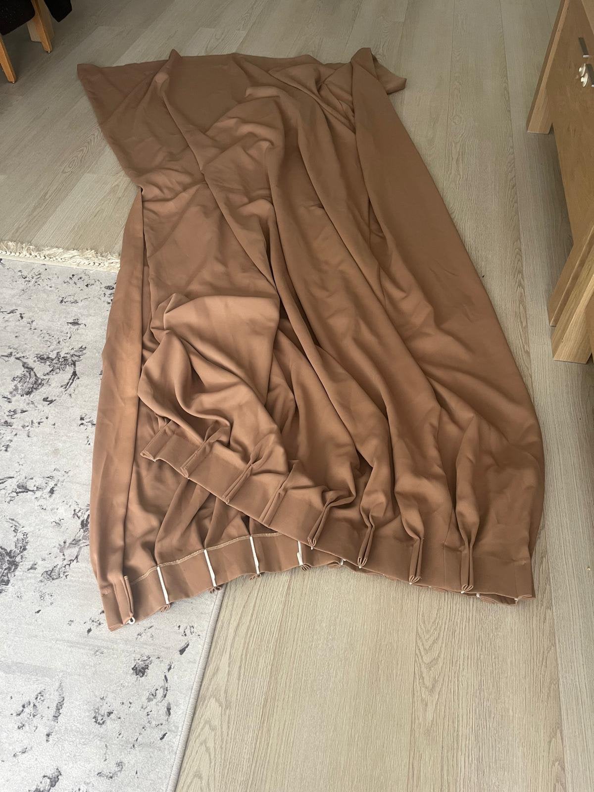 Gordijn deels verduisterend 250 cm lang 170 cm breed, Ophalen, 170 cm, Verduisterend, Beige