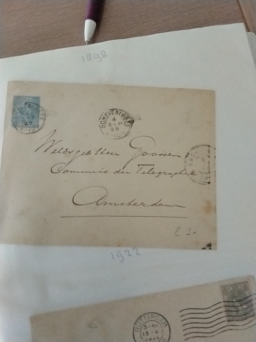 80 Oude Brieven met Adres en Postzegel (1898-1947), Ophalen of Verzenden