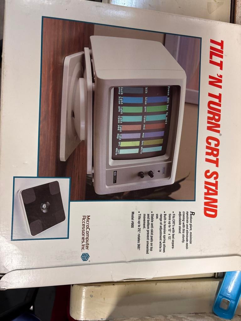 Vintage MicroComputer Tilt 'N Turn CRT Monitor Standaard, Computers en Software, Overige Computers en Software, Nieuw, Ophalen of Verzenden