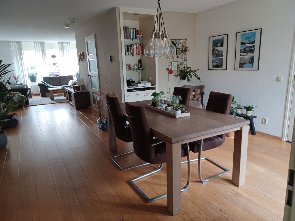 Lamp voor boven eettafel, Huis en Inrichting, Lampen | Hanglampen, Ophalen, Overige fittingen, Zo goed als nieuw, Glas