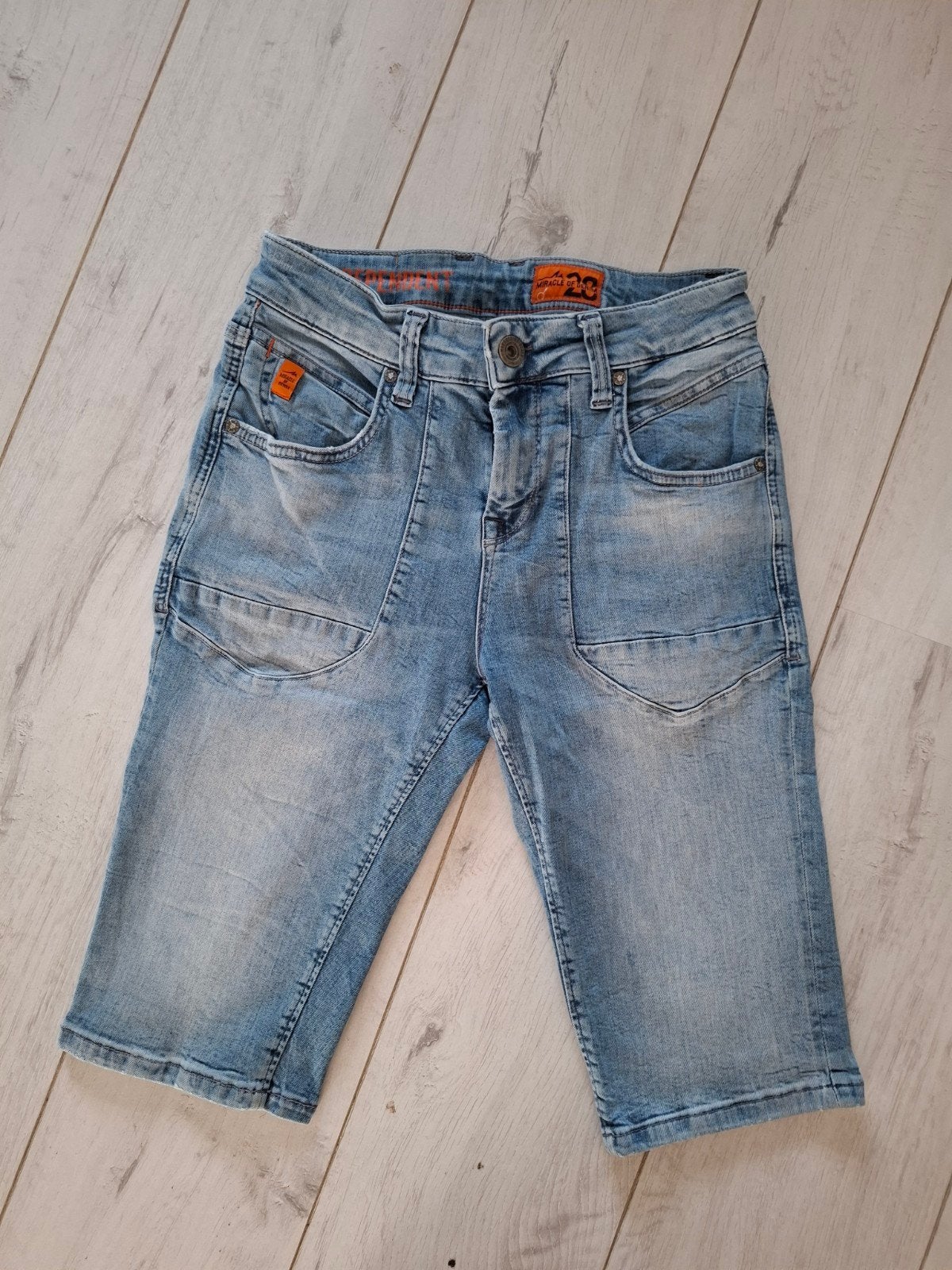 Miracle of Denim Jeans Short W28 - Lichtblauw, Blauw, W32 (confectie 46) of kleiner, Ophalen of Verzenden, Zo goed als nieuw