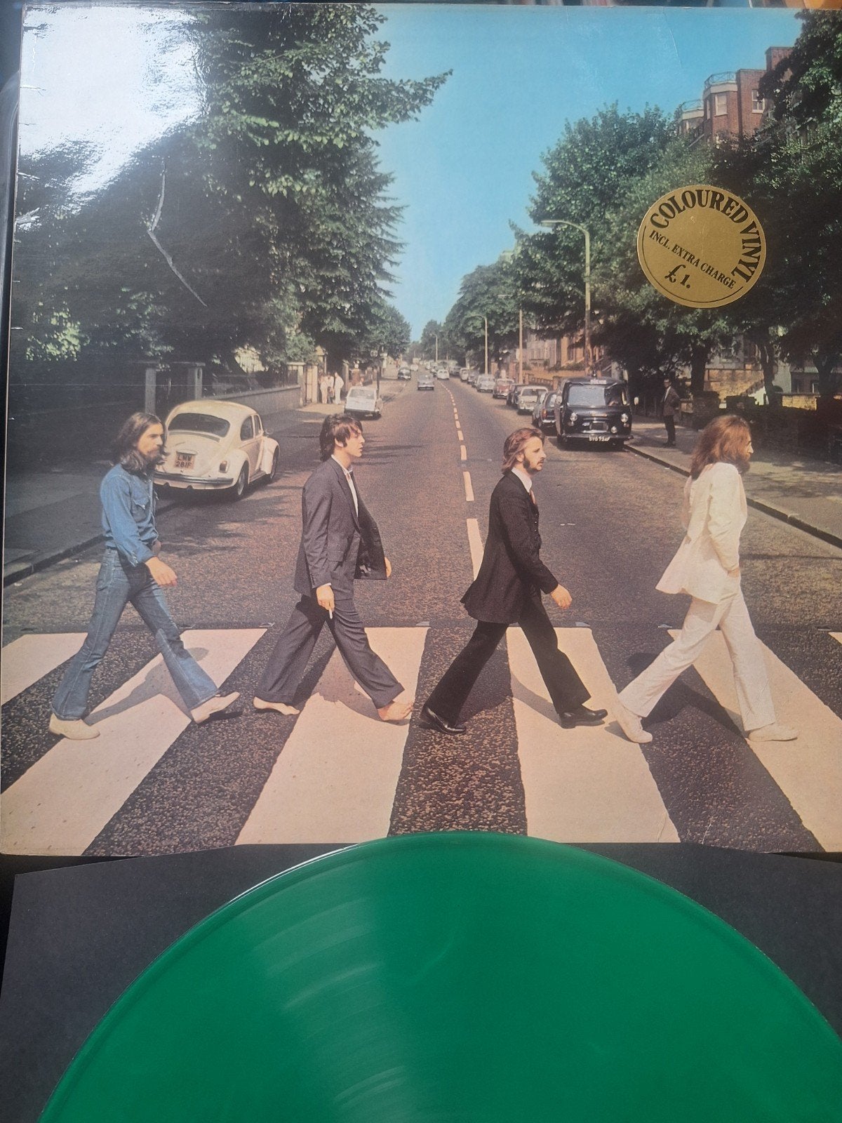 The Beatles Abbey Road, LP, groen vinyl 1978, LP, Gebruikt, 12 inch, Poprock
