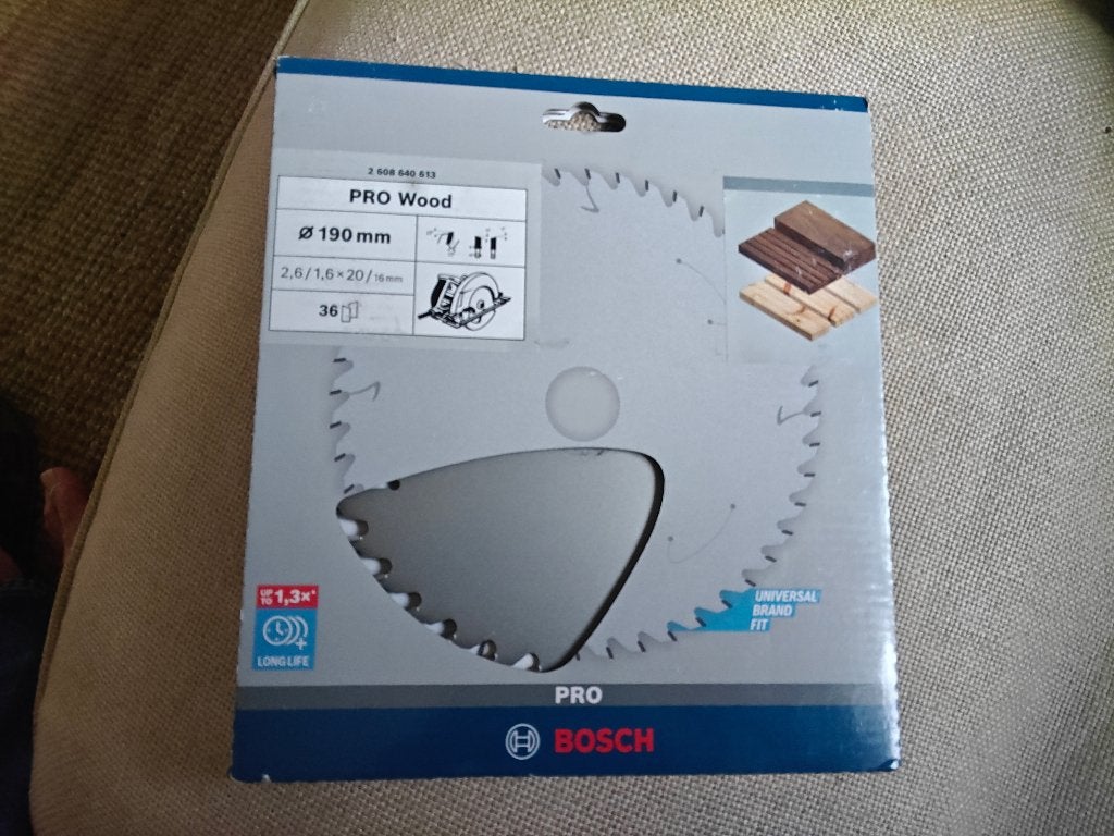 bosch. zaagblad 190mm pro wood 20 gat, Cirkelzaag, Bosch Professional, Nieuw, Ophalen of Verzenden