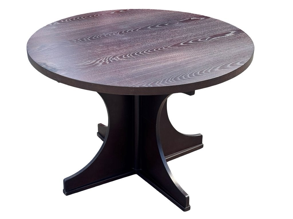 Vintage ronde eettafel jaren 70 space age design, Gebruikt, Vintage, Overige houtsoorten, Vintage
