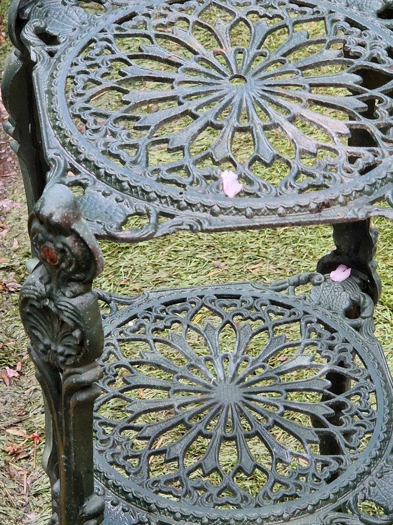Mooie sierlijke messing etagère/of plantentafel (brocante), Ophalen, Gebruikt, Overige typen