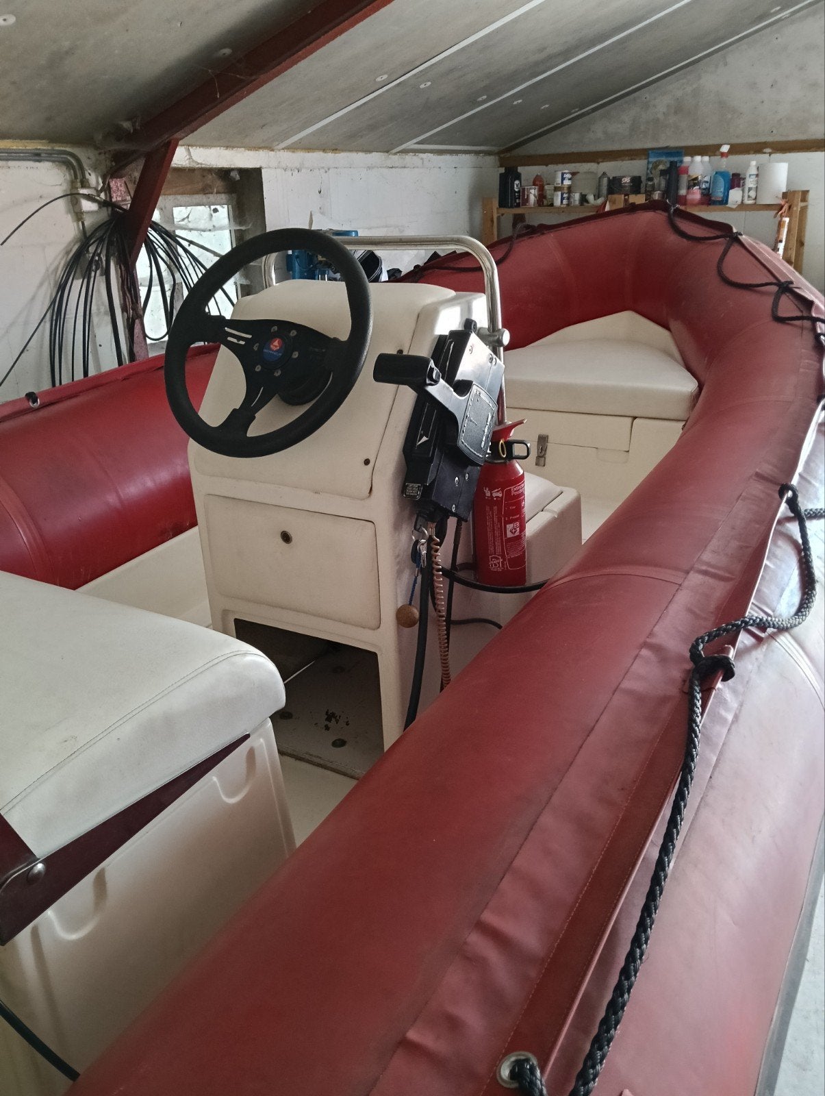 Rib 4.65 met 50pk en trailer, Watersport en Boten, Ophalen, Benzine, Powertrim