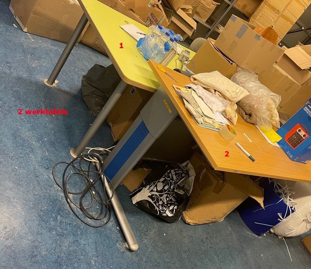 2 werktafels te koop, Huis en Inrichting, Ophalen