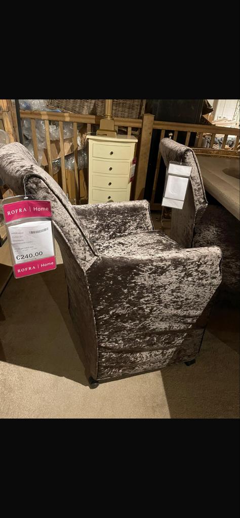 4 Luxe fluwelen fauteuil - Rofra Home, Huis en Inrichting, Ophalen of Verzenden, Zo goed als nieuw, Stof, 75 tot 100 cm