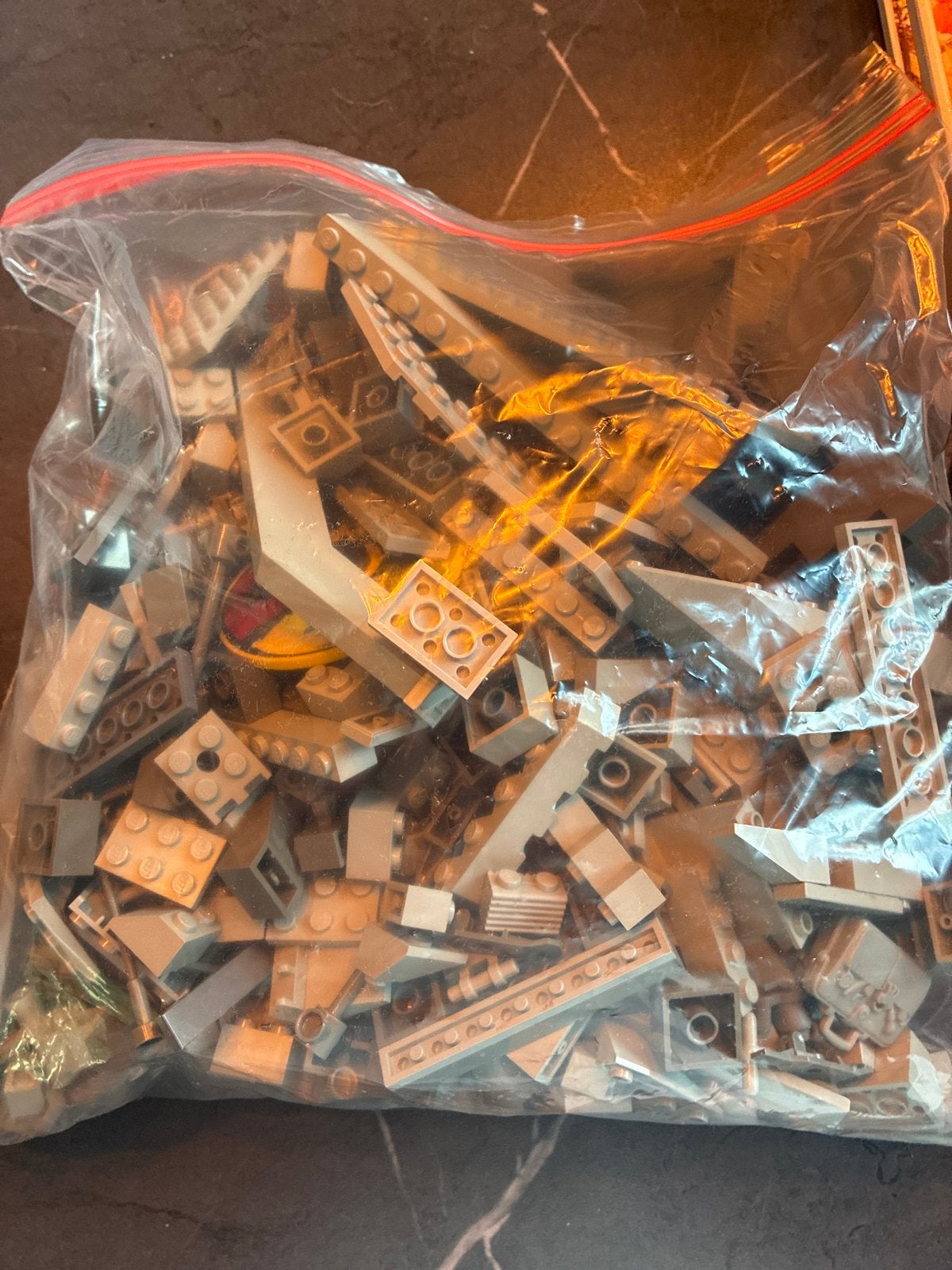 Zak grijze LEGO blokjes - Diverse onderdelen, Ophalen of Verzenden, Gebruikt, Overige merken