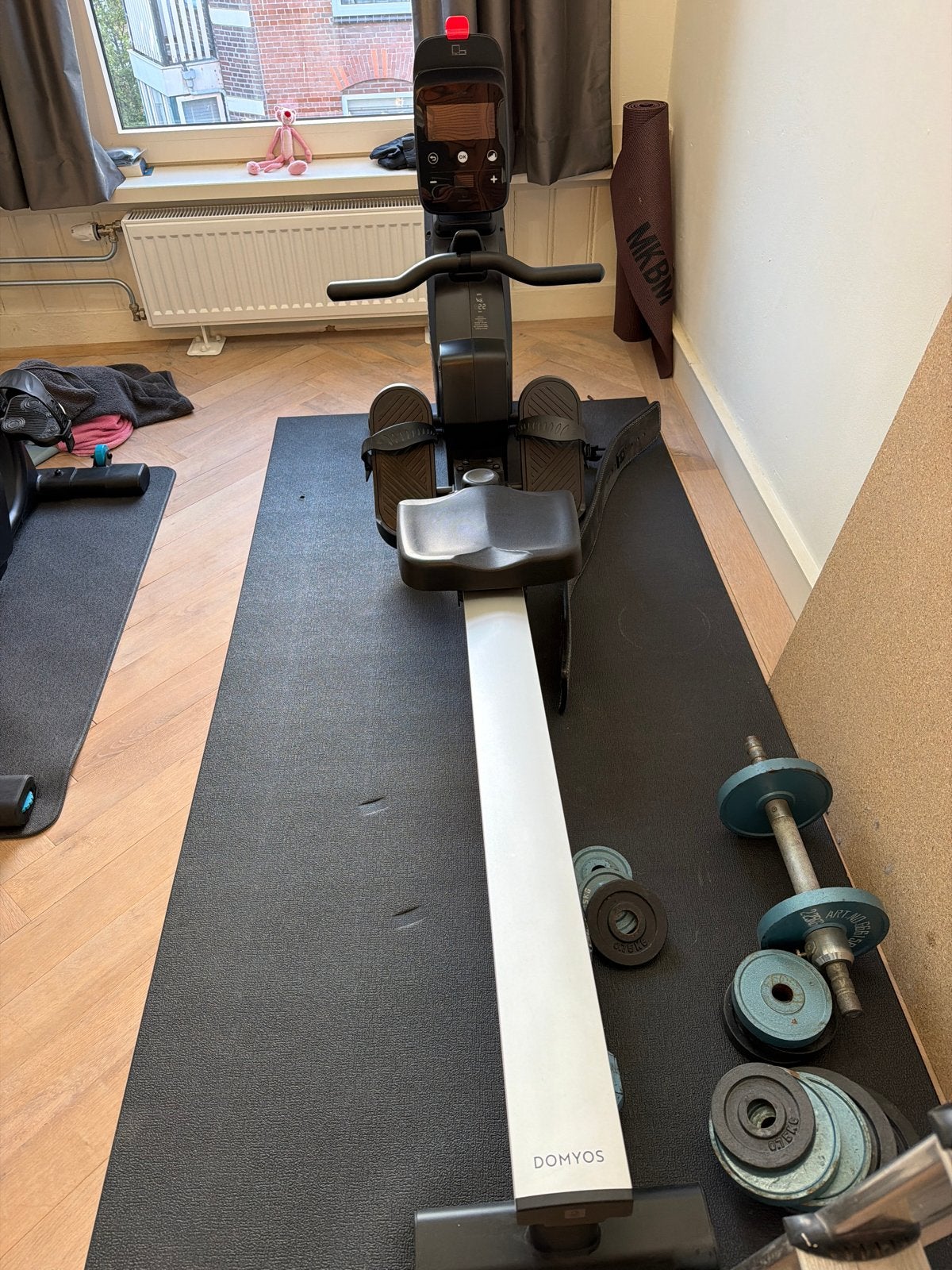 Domyos Roeitrainer - Zo goed als nieuw, Sport en Fitness, Fitnessapparatuur, Ophalen, Armen, Zo goed als nieuw, Metaal