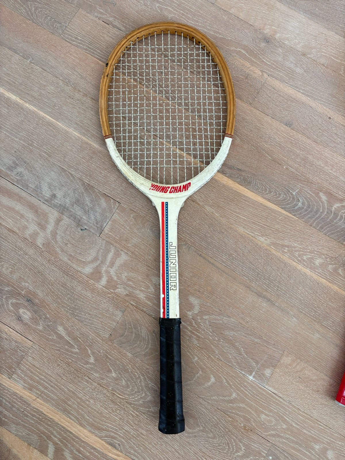 Vintage Young Champ Junior Tennisracket, Sport en Fitness, Tennis, Overige merken, Gebruikt, Ophalen of Verzenden, L0