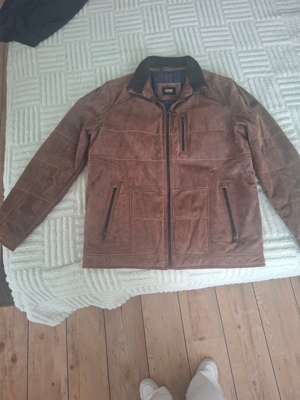 leren heren jas, Maat 52/54 (L), Bruin, Ophalen of Verzenden, Zo goed als nieuw