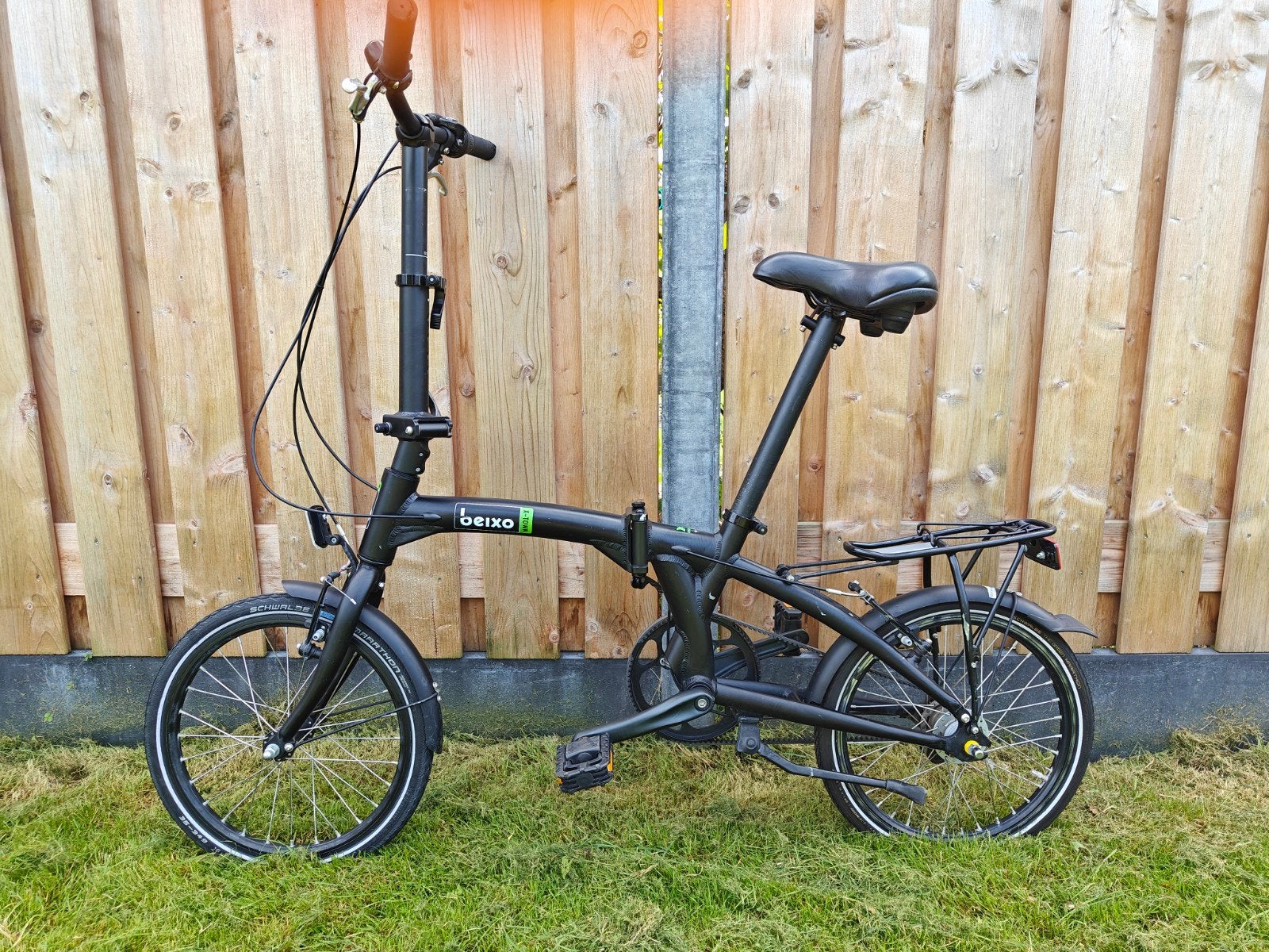Beixo X-Town Crosstown vouwfiets riemaandrijving Nexus-3, Gebruikt, Velgrem, 16 tot 18 inch, Versnellingen