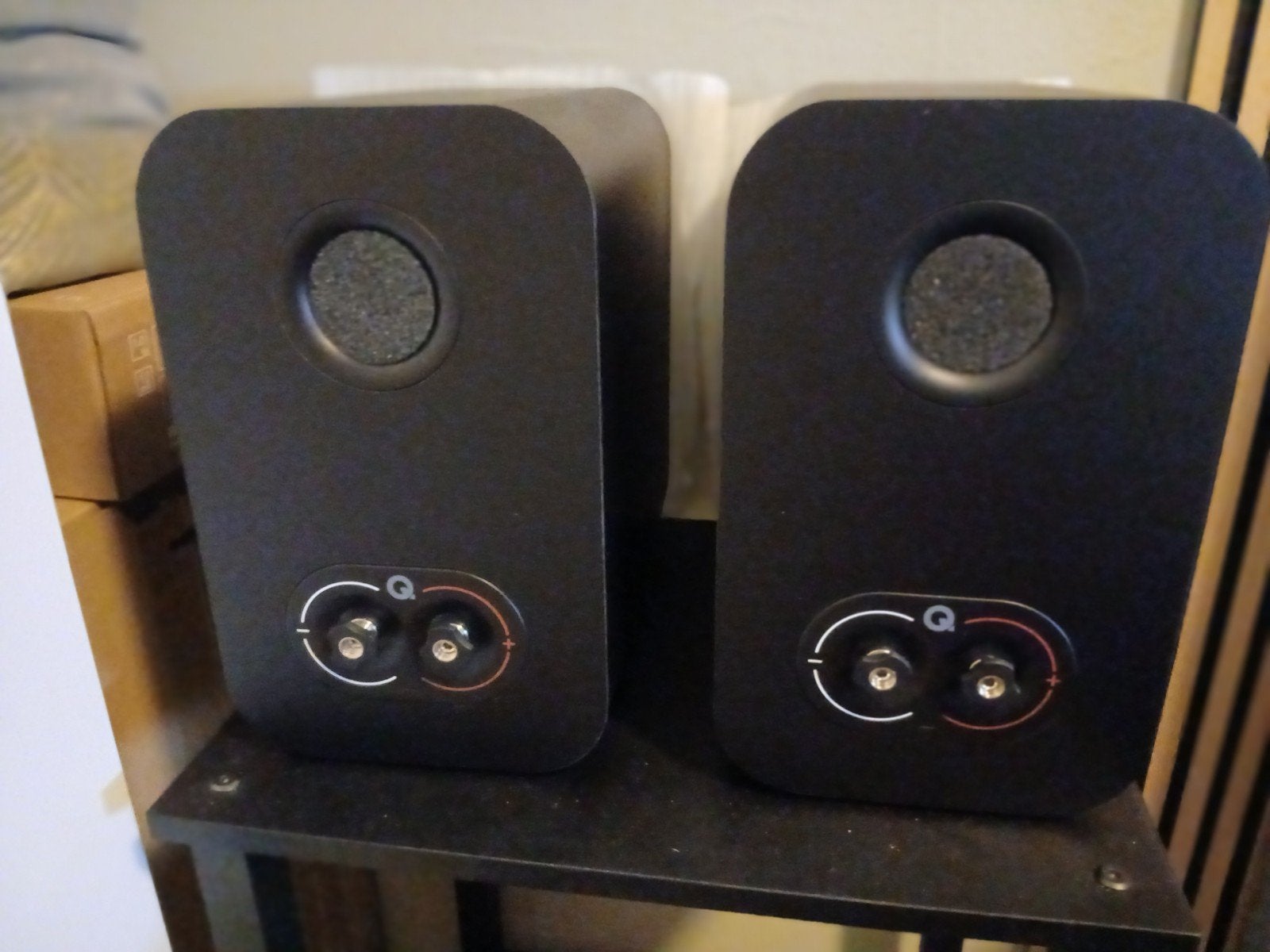 Bijna NIEUWE Q-acoustics 3010c speakerset zwart + GARANTIE!, Audio, Tv en Foto, Overige merken, Ophalen of Verzenden, Zo goed als nieuw