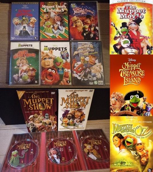 15x MUPPETS DVD: Alle Klassiekers + Kerst films CLASSICS, Alle leeftijden, Nederlands, Ophalen of Verzenden, Zo goed als nieuw