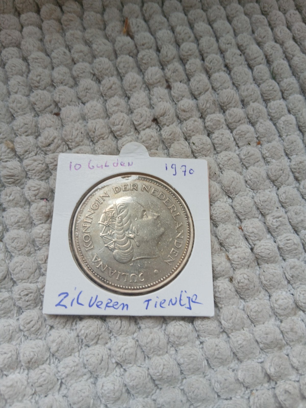 Zilveren 10 Gulden Munt 1970 Koningin Juliana, Postzegels en Munten, Koningin Juliana, Zilver, Ophalen of Verzenden, Losse munt